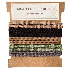 Boho Hair Tie Bracelets, Hair Elastic, Boho Style